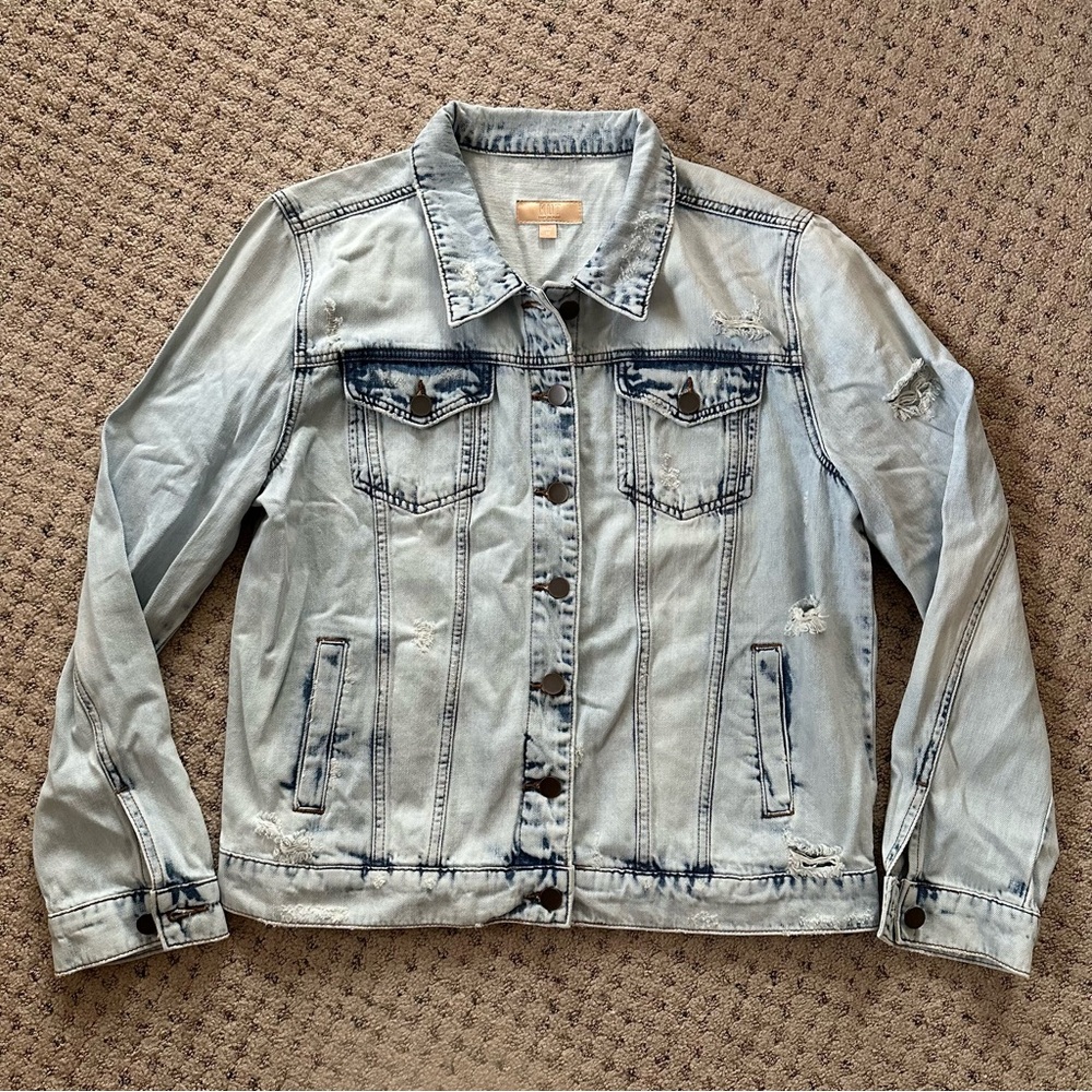 KUT from the Kloth Emma Boyfriend Denim Jacket - Picture 2 of 7
